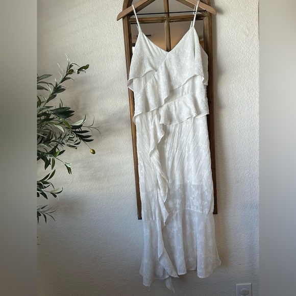 wild fable Dresses & Skirts - Romantic White Ruffle Maxi Dress XL Boho Bridal Cottagecore BHLDN Inspired